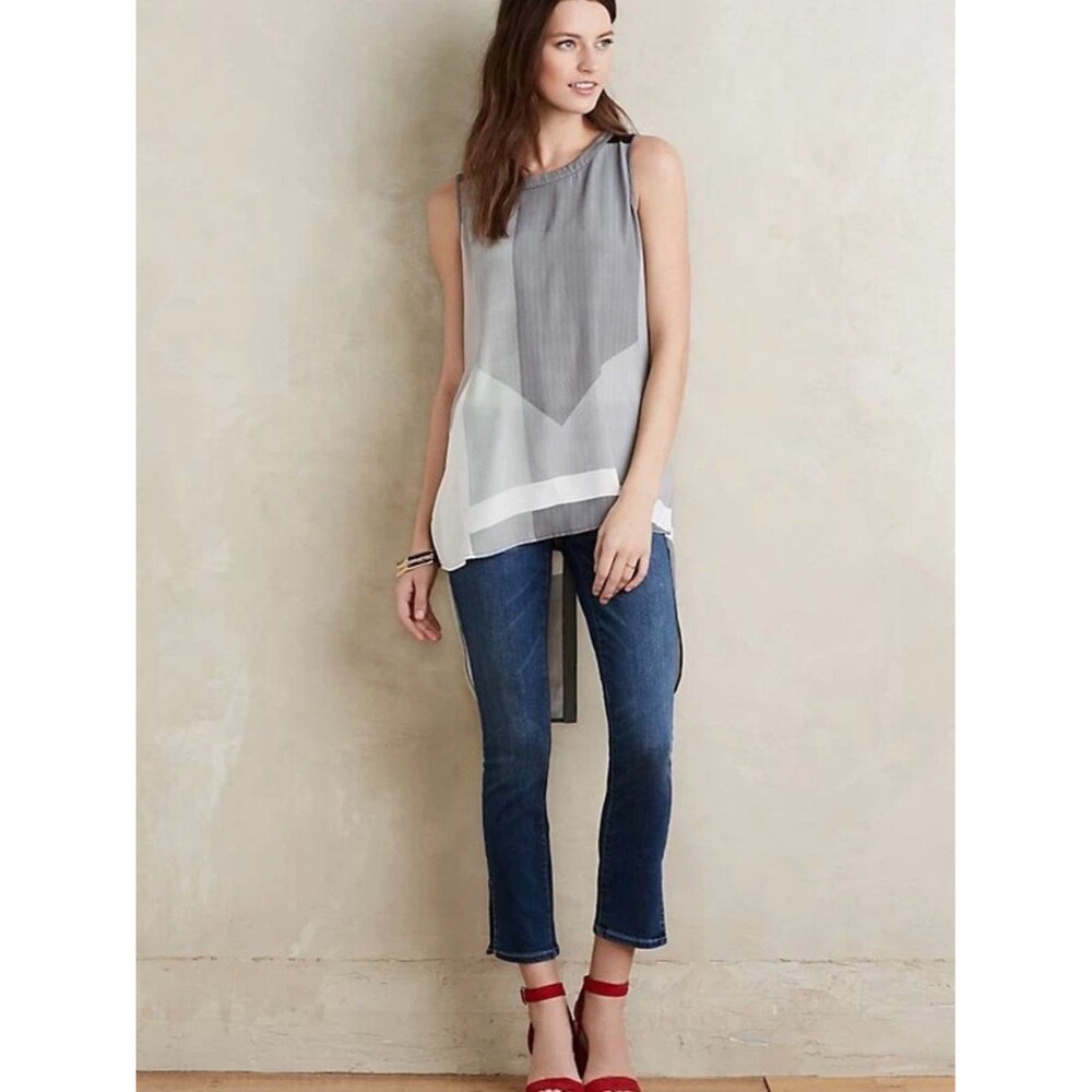 Pilcro Dark Blue Ankle Slim Jeans